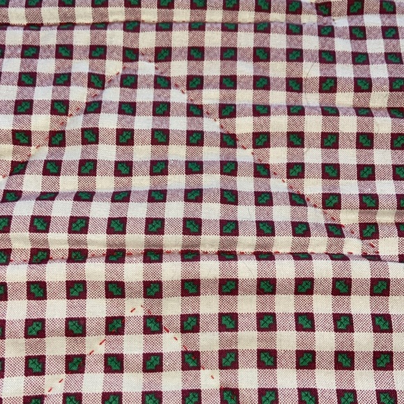 Hand Quilted Advent Calendar Christmas Tree Design Hanging Decor Holidays Red - Picture 5 of 5